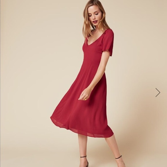Reformation Dresses & Skirts - NWT Ophelia Dress in Raspberry, sz 10
